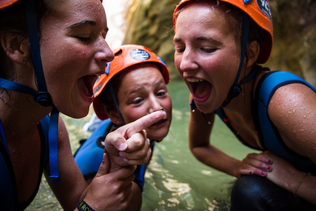 Kids learn to communicate with the canyon locals